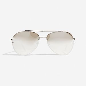 Express Clear Aviator Sunglasses